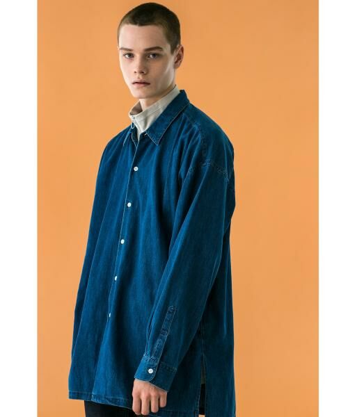 西日本産 ＜monkey time＞ DENIM LONG SHIRT/デニムシャツ | tatihome.com