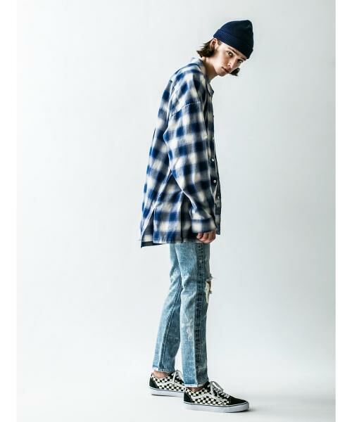 BEAUTY&YOUTH UNITED ARROWS / ビューティー&ユース ユナイテッドアローズ シャツ・ブラウス | ＜monkey time＞  OMBRE CHECK LONG SHIRT/シャツ | 詳細6
