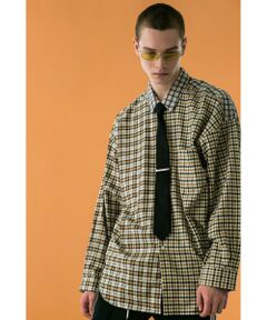 BEAUTY&YOUTH UNITED ARROWS / ビューティー&ユース ユナイテッドアローズ シャツ・ブラウス | ＜monkey time＞ TARTAN CHECK PANEL OVER SIZED REG/シャツ