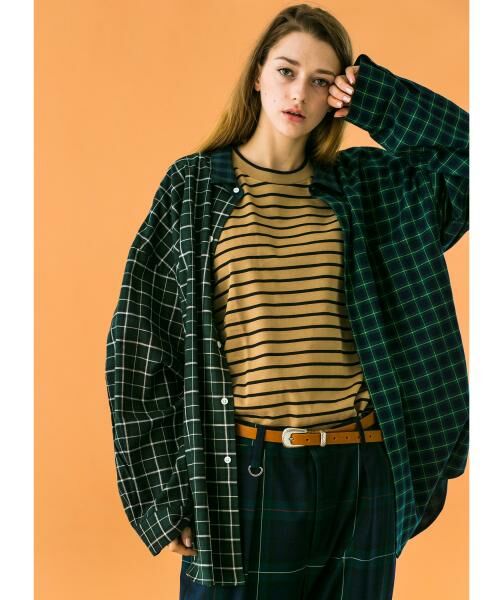 BEAUTY&YOUTH UNITED ARROWS / ビューティー&ユース ユナイテッドアローズ シャツ・ブラウス | ＜monkey time＞ TARTAN CHECK PANEL OVER SIZED REG/シャツ | 詳細11