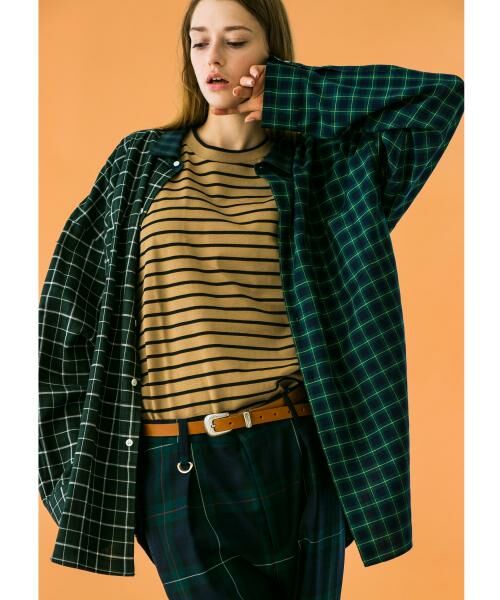 BEAUTY&YOUTH UNITED ARROWS / ビューティー&ユース ユナイテッドアローズ シャツ・ブラウス | ＜monkey time＞ TARTAN CHECK PANEL OVER SIZED REG/シャツ | 詳細12