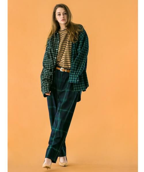 BEAUTY&YOUTH UNITED ARROWS / ビューティー&ユース ユナイテッドアローズ シャツ・ブラウス | ＜monkey time＞ TARTAN CHECK PANEL OVER SIZED REG/シャツ | 詳細16