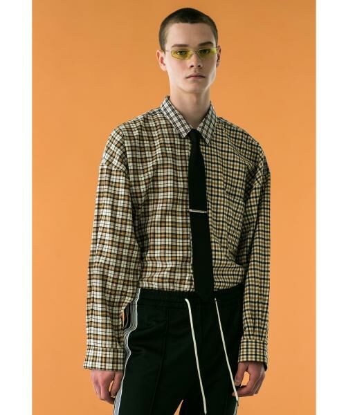 BEAUTY&YOUTH UNITED ARROWS / ビューティー&ユース ユナイテッドアローズ シャツ・ブラウス | ＜monkey time＞ TARTAN CHECK PANEL OVER SIZED REG/シャツ | 詳細4