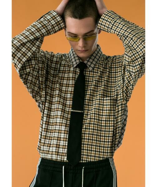 BEAUTY&YOUTH UNITED ARROWS / ビューティー&ユース ユナイテッドアローズ シャツ・ブラウス | ＜monkey time＞ TARTAN CHECK PANEL OVER SIZED REG/シャツ | 詳細6