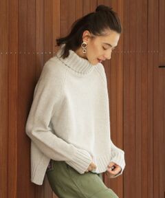 BEAUTY&YOUTH UNITED ARROWS / ビューティ&ユース ユナイテッドアローズ ニット・セーター | 【予約】BY ウールスリットタートルネックニット