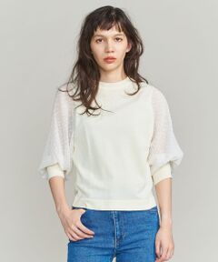 BEAUTY&YOUTH UNITED ARROWS / ビューティ&ユース ユナイテッドアローズ ニット・セーター | BY カットドビードッキング8分袖ニット