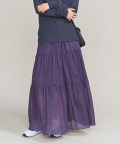 BEAUTY&YOUTH UNITED ARROWS / ビューティ&ユース ユナイテッドアローズ ロング・マキシ丈スカート | BY ティアードマキシスカート2-手洗い可能-