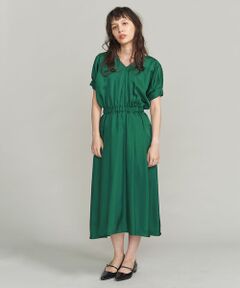 BEAUTY&YOUTH UNITED ARROWS / ビューティ&ユース ユナイテッドアローズ ドレス | BY DRESS ツイルVネックドルマンスリーブドレス