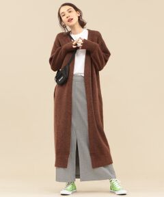 BEAUTY&YOUTH UNITED ARROWS / ビューティ&ユース ユナイテッドアローズ カーディガン・ボレロ | 【予約】BY モヘアブレンドロングニットガウン