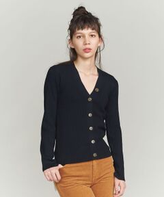BEAUTY&YOUTH UNITED ARROWS / ビューティ&ユース ユナイテッドアローズ カーディガン・ボレロ | BY リブVネックカーディガン