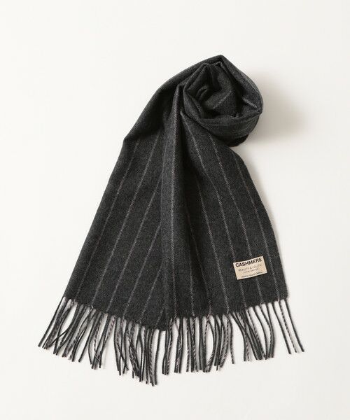 セール By ピンストライプ カシミヤ マフラー O マフラー ショール スヌード ストール Beauty Youth United Arrows ビューティ ユース ユナイテッドアローズ ファッション通販 タカシマヤファッションスクエア