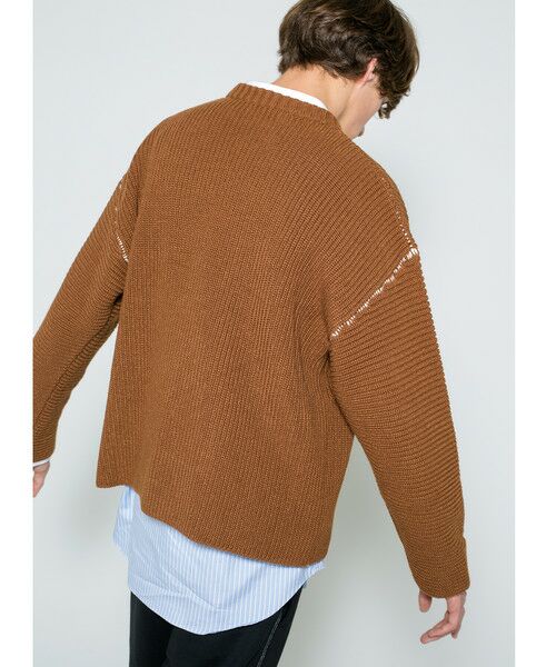 BEAUTY&YOUTH UNITED ARROWS / ビューティー&ユース ユナイテッドアローズ ニット・セーター | ＜monkey time＞ PE WAFFLE LINKING CREWNECK/ニット | 詳細5