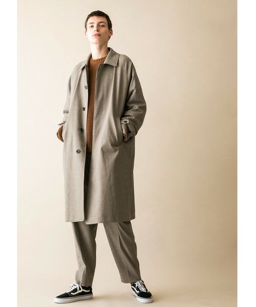 BEAUTY&YOUTH UNITED ARROWS / ビューティー&ユース ユナイテッドアローズ ステンカラーコート | ＜monkey time＞ GUNCLUB CHECK STN COAT/ステンカラ―コート | 詳細5