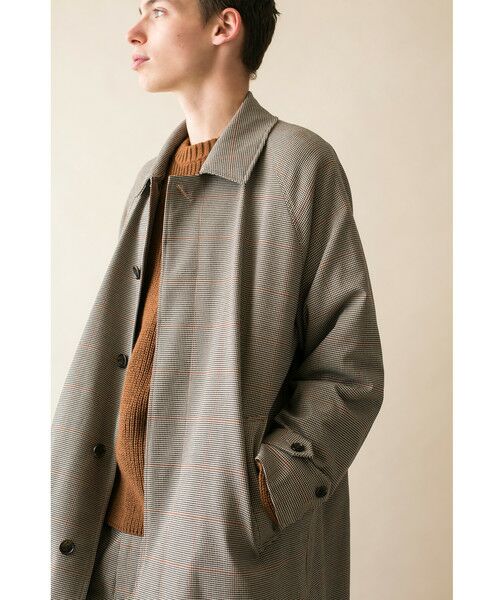 monkey time＞ GUNCLUB CHECK STN COAT/ステンカラ―コート （ステン