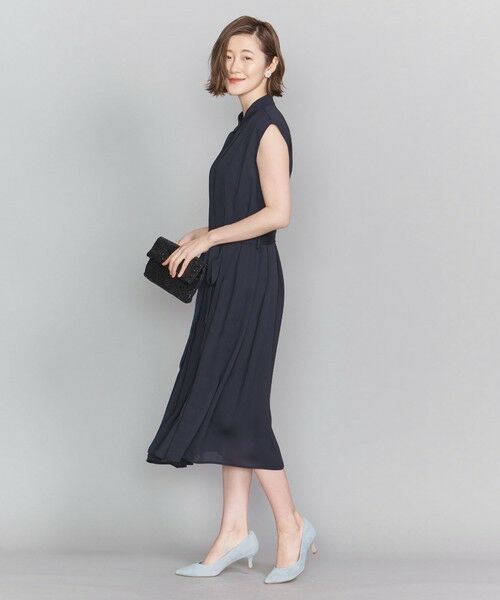 セール By Dress プリーツバンドカラーシャツドレスo ドレス Beauty Youth United Arrows ビューティ ユース ユナイテッドアローズ ファッション通販 タカシマヤファッションスクエア