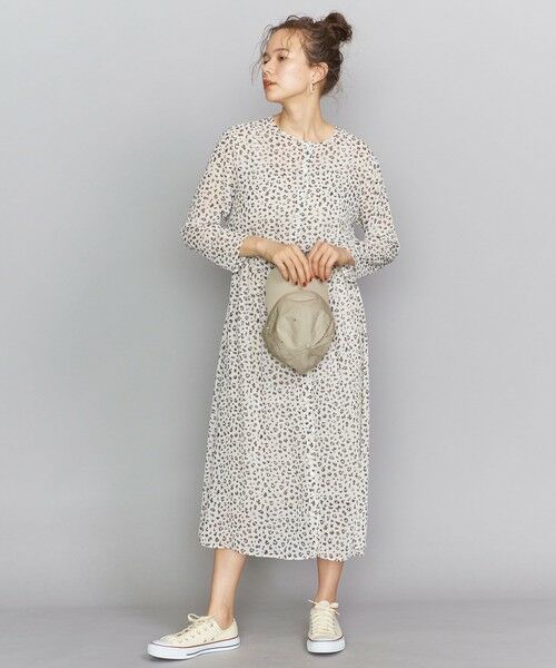 セール By レオパードプリントギャザーワンピース O ロング マキシ丈ワンピース Beauty Youth United Arrows ビューティ ユース ユナイテッドアローズ ファッション通販 タカシマヤファッションスクエア