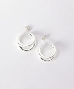 ＜ASAMI FUJIKAWA＞ダブルピアス/SILVER 925 Ψ