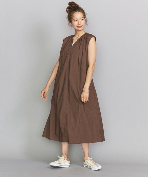 セール By コットンスキッパーネックフレンチスリーブワンピース O ロング マキシ丈ワンピース Beauty Youth United Arrows ビューティ ユース ユナイテッドアローズ ファッション通販 タカシマヤファッションスクエア