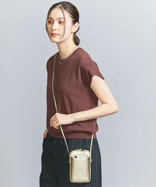 BEAUTY&YOUTH UNITED ARROWS / ビューティー&ユース ユナイテッドアローズ ポーチ | レザー ジップスリム ウォレットショルダー | 詳細4