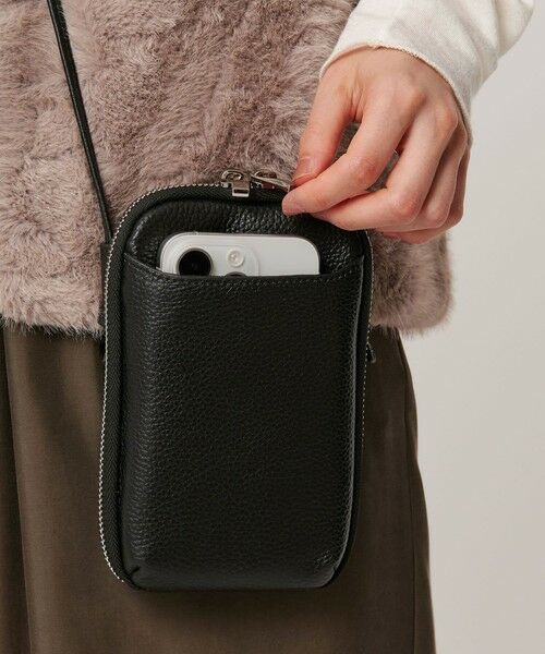 BEAUTY&YOUTH UNITED ARROWS / ビューティー&ユース ユナイテッドアローズ ポーチ | レザー ジップスリム ウォレットショルダー | 詳細16