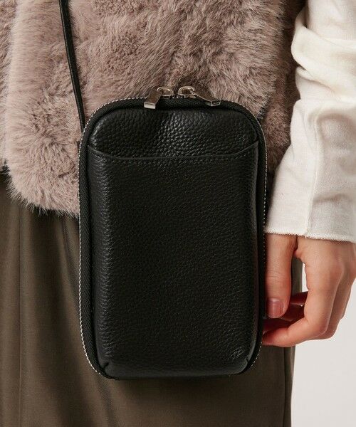 BEAUTY&YOUTH UNITED ARROWS / ビューティー&ユース ユナイテッドアローズ ポーチ | レザー ジップスリム ウォレットショルダー | 詳細17