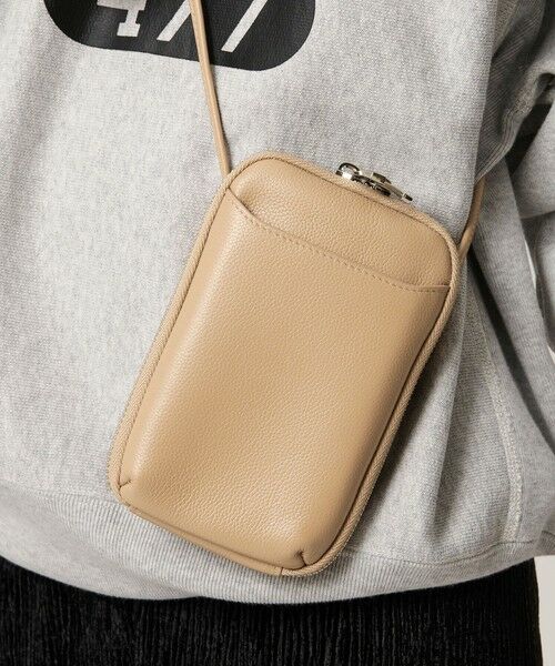BEAUTY&YOUTH UNITED ARROWS / ビューティー&ユース ユナイテッドアローズ ショルダーバッグ | レザー ジップスリム ウォレットショルダー | 詳細18