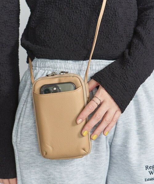 BEAUTY&YOUTH UNITED ARROWS / ビューティー&ユース ユナイテッドアローズ ポーチ | レザー ジップスリム ウォレットショルダー | 詳細24