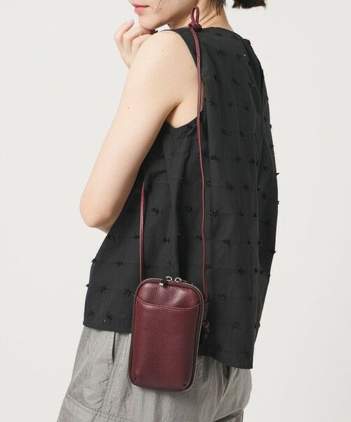 BEAUTY&YOUTH UNITED ARROWS / ビューティー&ユース ユナイテッドアローズ ショルダーバッグ | レザー ジップスリム ウォレットショルダー | 詳細22