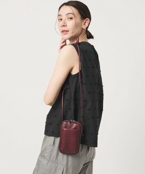 BEAUTY&YOUTH UNITED ARROWS / ビューティー&ユース ユナイテッドアローズ ショルダーバッグ | レザー ジップスリム ウォレットショルダー | 詳細23