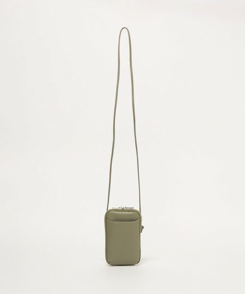BEAUTY&YOUTH UNITED ARROWS / ビューティー&ユース ユナイテッドアローズ ショルダーバッグ | レザー ジップスリム ウォレットショルダー（OLIVE）