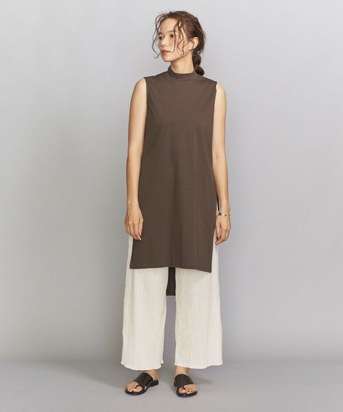 セール By スリットハイネックノースリーブカットソーワンピース O ロング マキシ丈ワンピース Beauty Youth United Arrows ビューティ ユース ユナイテッドアローズ ファッション通販 タカシマヤファッションスクエア