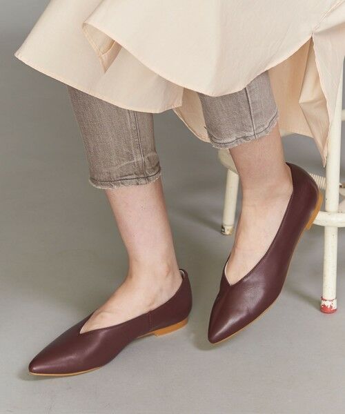 セール Faeda レザーポインテッドトゥフラットシューズ フラットシューズ Beauty Youth United Arrows ビューティ ユース ユナイテッドアローズ ファッション通販 タカシマヤファッションスクエア