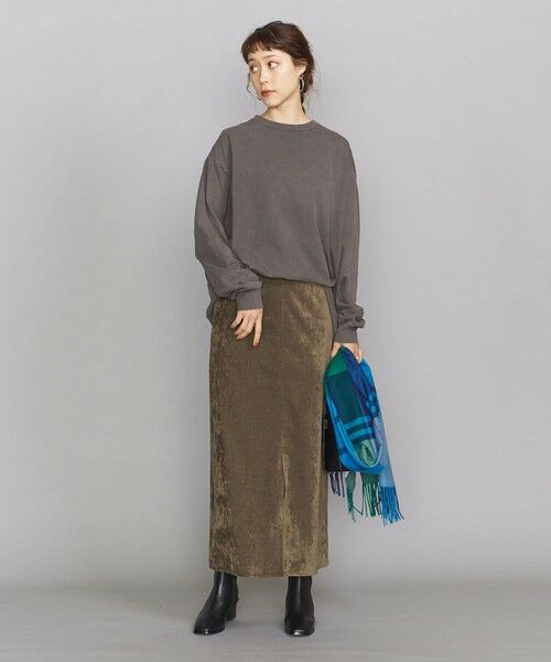 セール By ベロアタイトロングスカート2 ロング マキシ丈スカート Beauty Youth United Arrows ビューティ ユース ユナイテッドアローズ ファッション通販 タカシマヤファッションスクエア