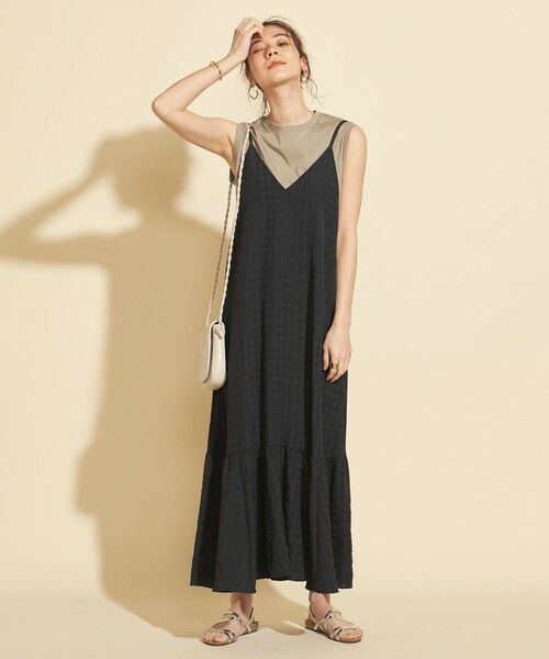 セール By ギンガムチェックキャミソールワンピース ウォッシャブル ロング マキシ丈ワンピース Beauty Youth United Arrows ビューティ ユース ユナイテッドアローズ ファッション通販 タカシマヤファッションスクエア