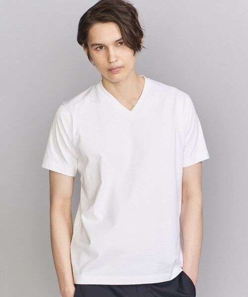 By ハイゲージ コットン Vネック Tシャツ Tシャツ Beauty Youth United Arrows ビューティ ユース ユナイテッドアローズ ファッション通販 タカシマヤファッションスクエア