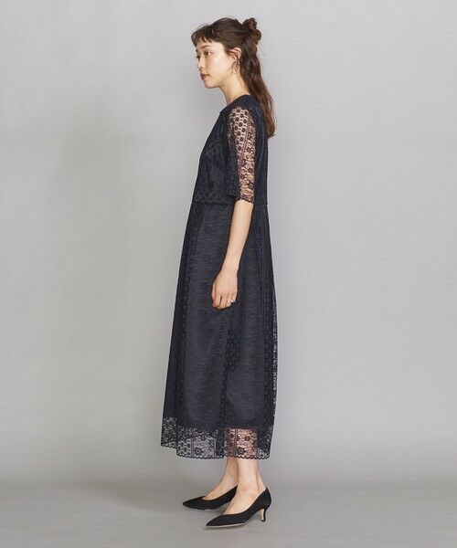 セール By Dress フラワーレース５分袖ドレス ドレス Beauty Youth United Arrows ビューティ ユース ユナイテッドアローズ ファッション通販 タカシマヤファッションスクエア