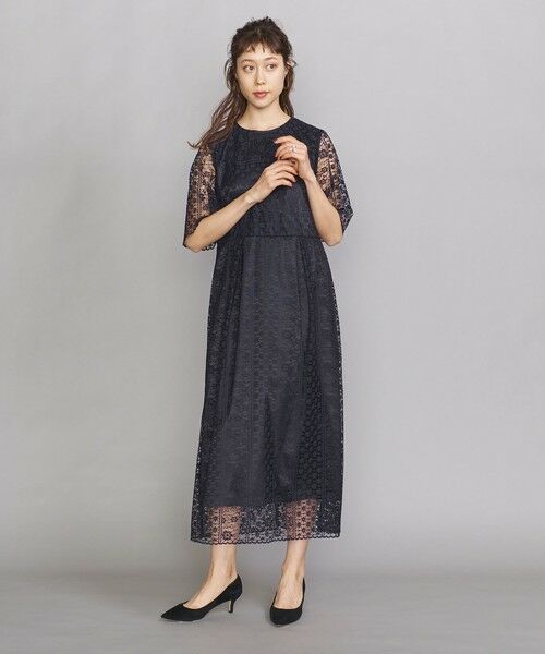 セール By Dress フラワーレース５分袖ドレス ドレス Beauty Youth United Arrows ビューティ ユース ユナイテッドアローズ ファッション通販 タカシマヤファッションスクエア