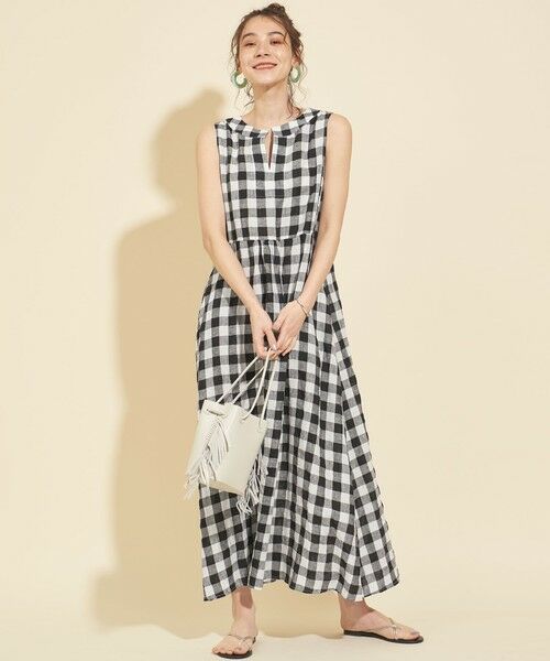 セール Web限定 By フレンチリネン ノースリーブマキシワンピース ウォッシャブル ロング マキシ丈ワンピース Beauty Youth United Arrows ビューティ ユース ユナイテッドアローズ ファッション通販 タカシマヤファッションスクエア