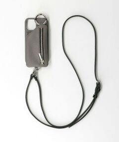 ＜AJEW＞CADENAS ジップ ストラップ iPhone 12miniケース