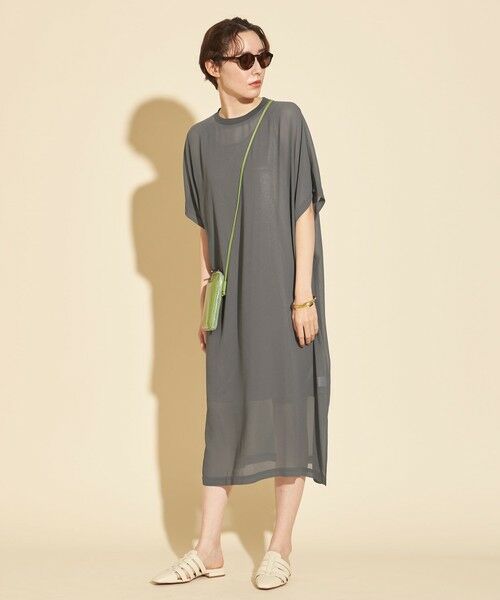 By シフォンドルマンスリーブワンピース ウォッシャブル ロング マキシ丈ワンピース Beauty Youth United Arrows ビューティ ユース ユナイテッドアローズ ファッション通販 タカシマヤファッションスクエア