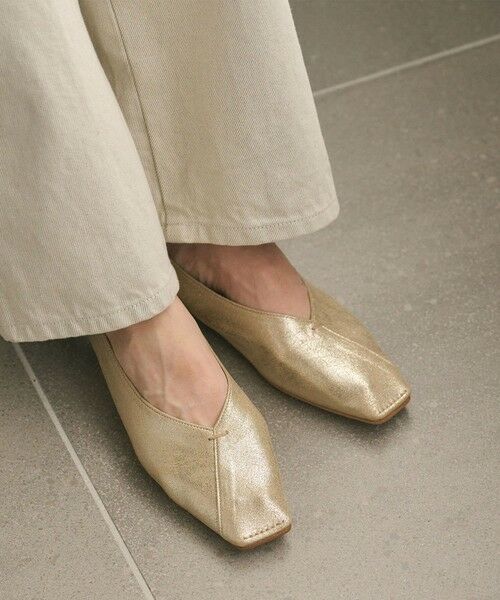 BEAUTY&YOUTH UNITED ARROWS / ビューティー&ユース ユナイテッドアローズ フラットシューズ | Vカットステッチ フラットシューズ | 詳細1