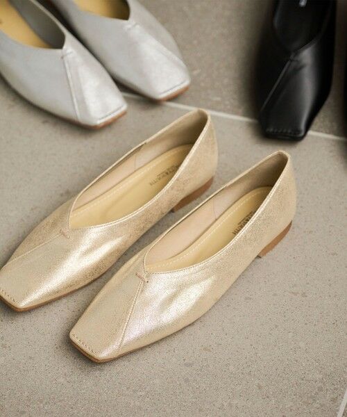 BEAUTY&YOUTH UNITED ARROWS / ビューティー&ユース ユナイテッドアローズ フラットシューズ | Vカットステッチ フラットシューズ | 詳細5