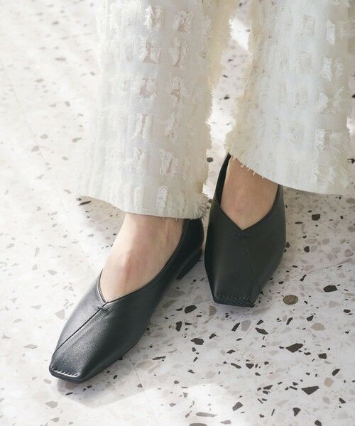 BEAUTY&YOUTH UNITED ARROWS / ビューティー&ユース ユナイテッドアローズ フラットシューズ | Vカットステッチ フラットシューズ | 詳細9