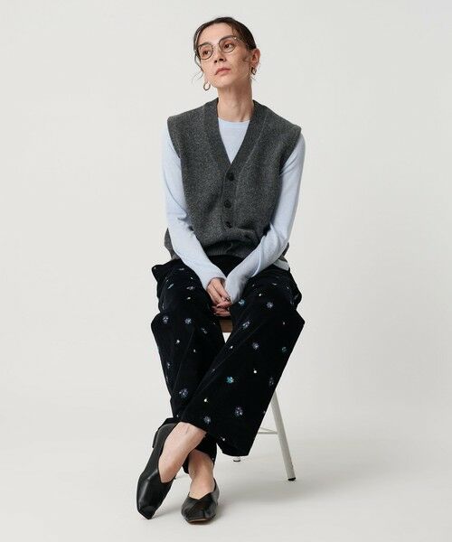 BEAUTY&YOUTH UNITED ARROWS / ビューティー&ユース ユナイテッドアローズ フラットシューズ | Vカットステッチ フラットシューズ | 詳細10