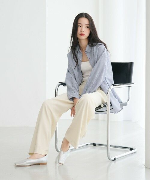 Vカットステッチ フラットシューズ （フラットシューズ