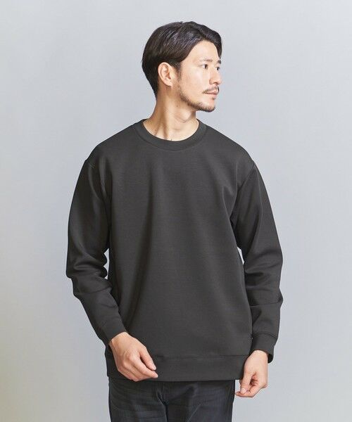 WEB限定 WARDROBE SMART】ダブルニット クルーネック スウェット