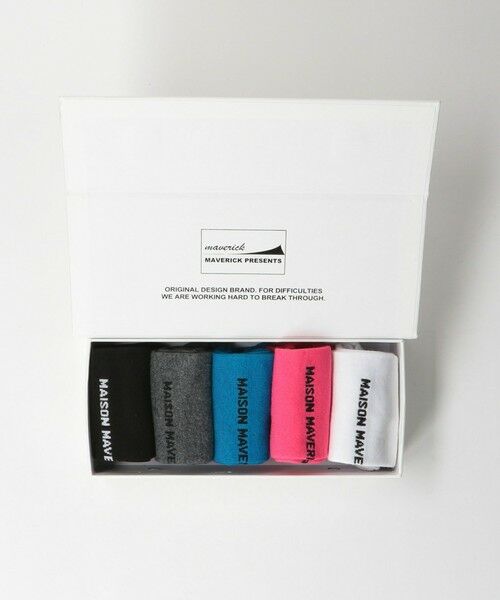 BEAUTY&YOUTH UNITED ARROWS / ビューティー&ユース ユナイテッドアローズ ソックス | 【WEB限定】＜MAISON MAVERICK PRESENTS＞ロゴ 5SET ソックス | 詳細1