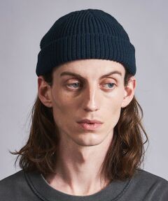 monkey time＞ POLYESTER ACRYLIC AZE SHORT BEANIE/ビーニー （ニット