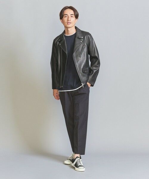 BEAUTY&YOUTH UNITED ARROWS / ビューティー&ユース ユナイテッドアローズ レザーブルゾン・ジャケット | BY  シープレザー ダブル ライダース ジャケット | 詳細4