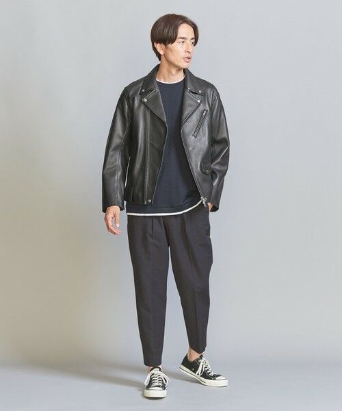 【美品】United Arrows　ライダースジャケット　レディース　ブラック